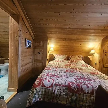Bel En Bois Dans Un Apartamento Megève